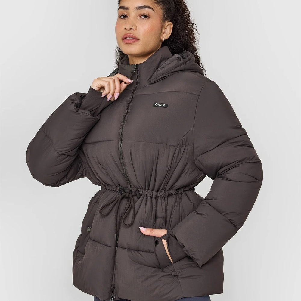 Oner Active Dark Brown Puffer Jacket